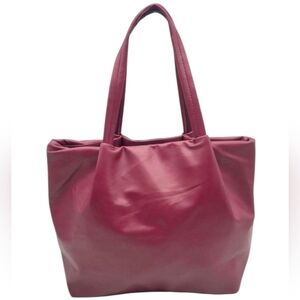 Neiman Marcus Reddish Burgundy Tote
